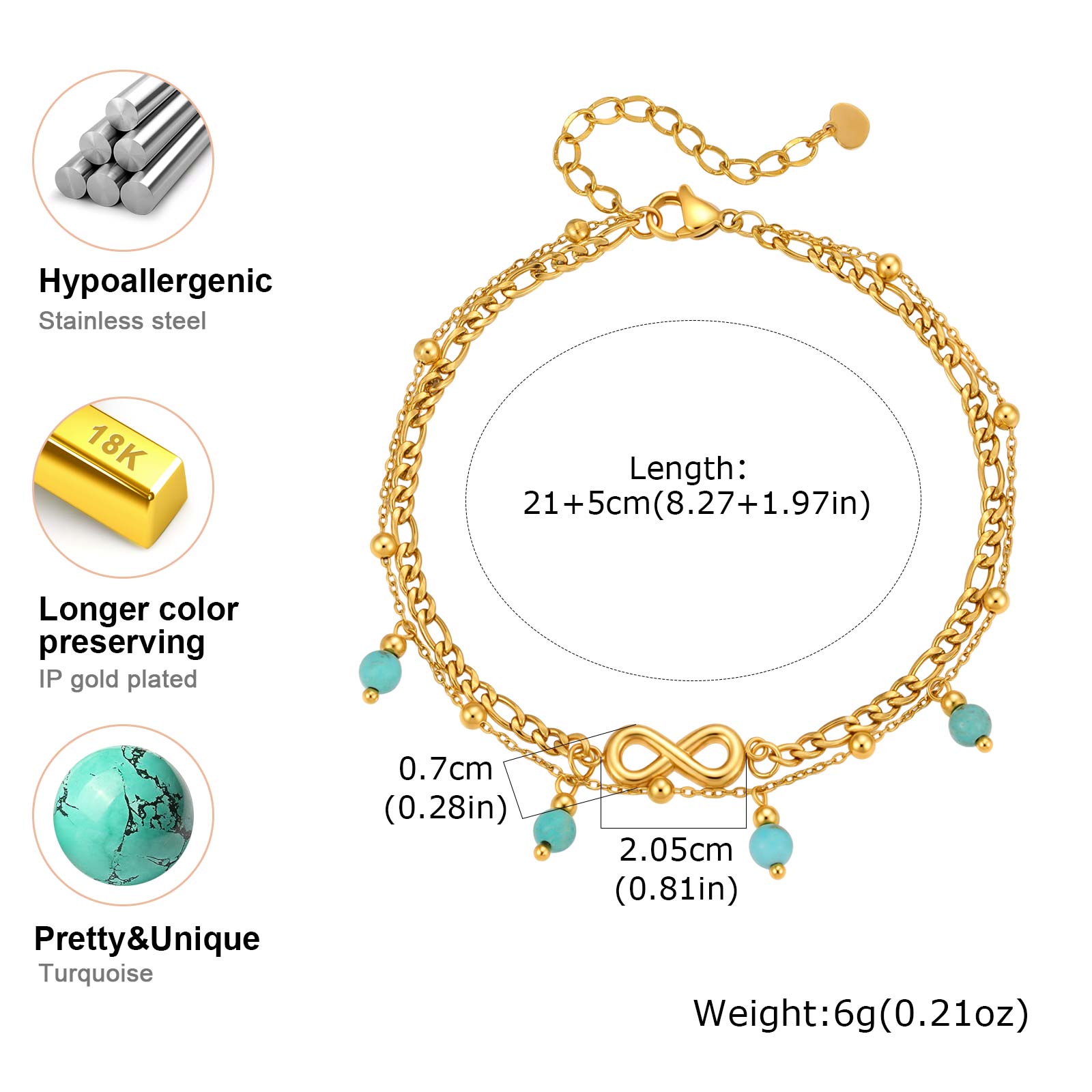 Vnox New Boho Double Layered I - огляд і ціна Jc Jewelry & Watches Photos